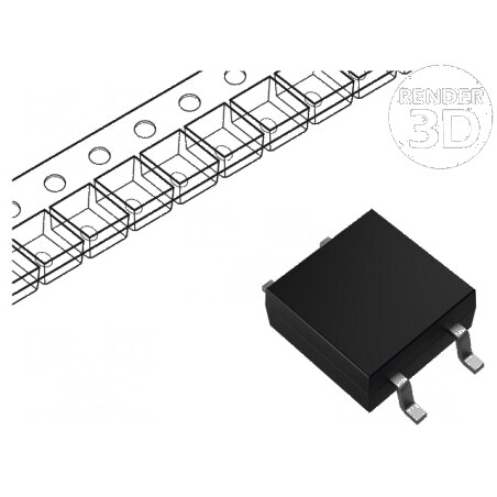 Releu semiconductor SPST-NC 500mA 60VAC 60VDC G3VM | Electronic-mag.ro | Componente Electronice