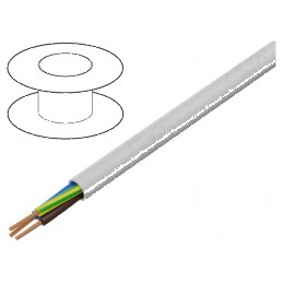 Cablu H05VV-F/SJT 3x13AWG litat Cu PVC gri 300V 13AWG | Electronic-mag.ro | Componente Electronice