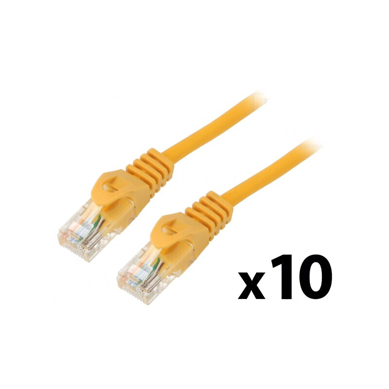 Cablul Patch U/UTP 5e CCA PVC Portocalie 0,25m 26AWG | Electronic-mag.ro | Componente Electronice