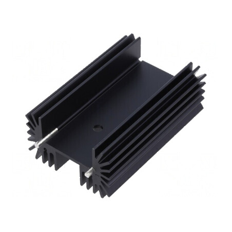Radiator extrudat negru TO218 TO220 TO247 L: 25mm W: 42mm | Electronic-mag.ro | Componente Electronice