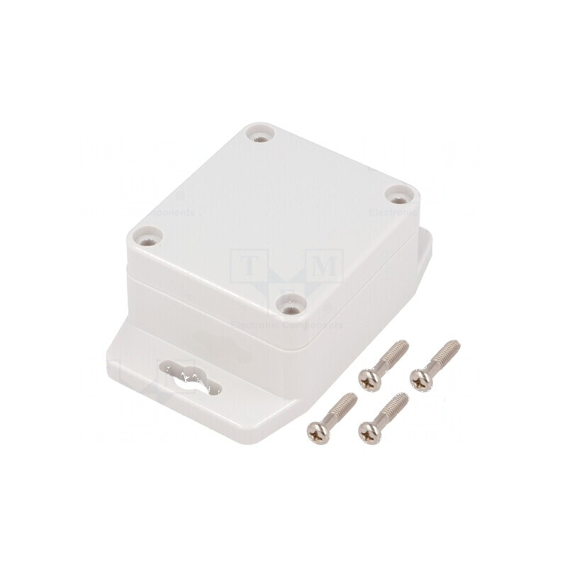 Carcasă universală 58mm X, 64mm Y, 35mm Z cu lame de fixare | Electronic-mag.ro | Componente Electronice