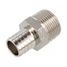 Conector filet pentru țeavă din alamă nichelată 18mm | Electronic-mag.ro | Componente Electronice
