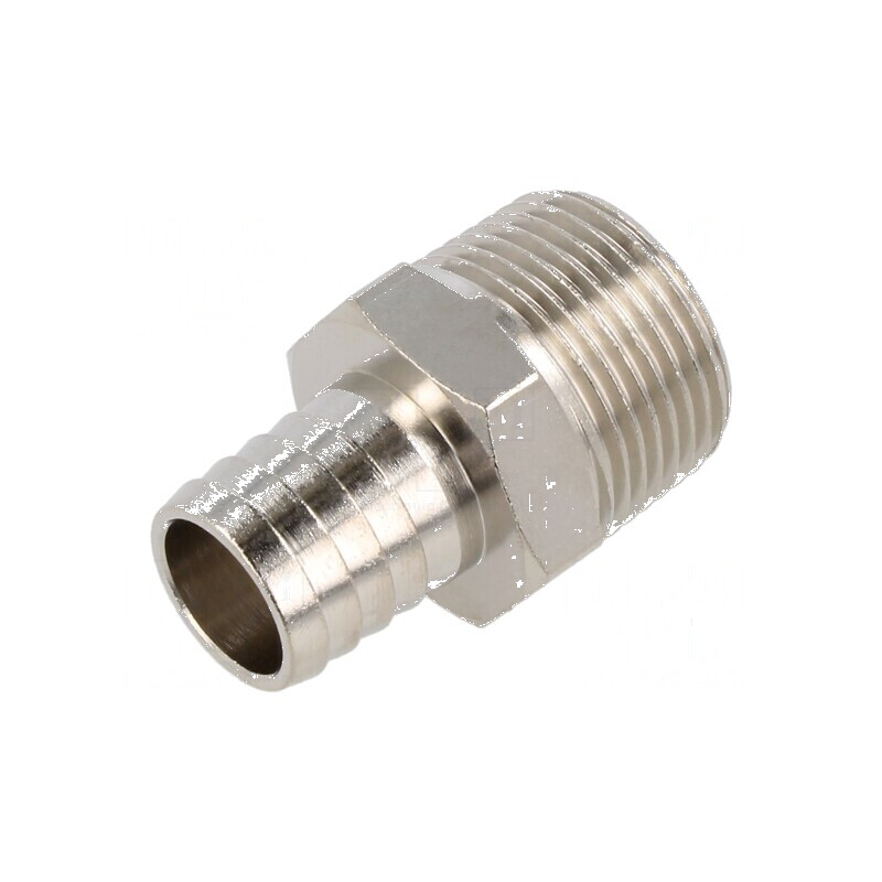 Conector filet pentru țeavă din alamă nichelată 18mm | Electronic-mag.ro | Componente Electronice