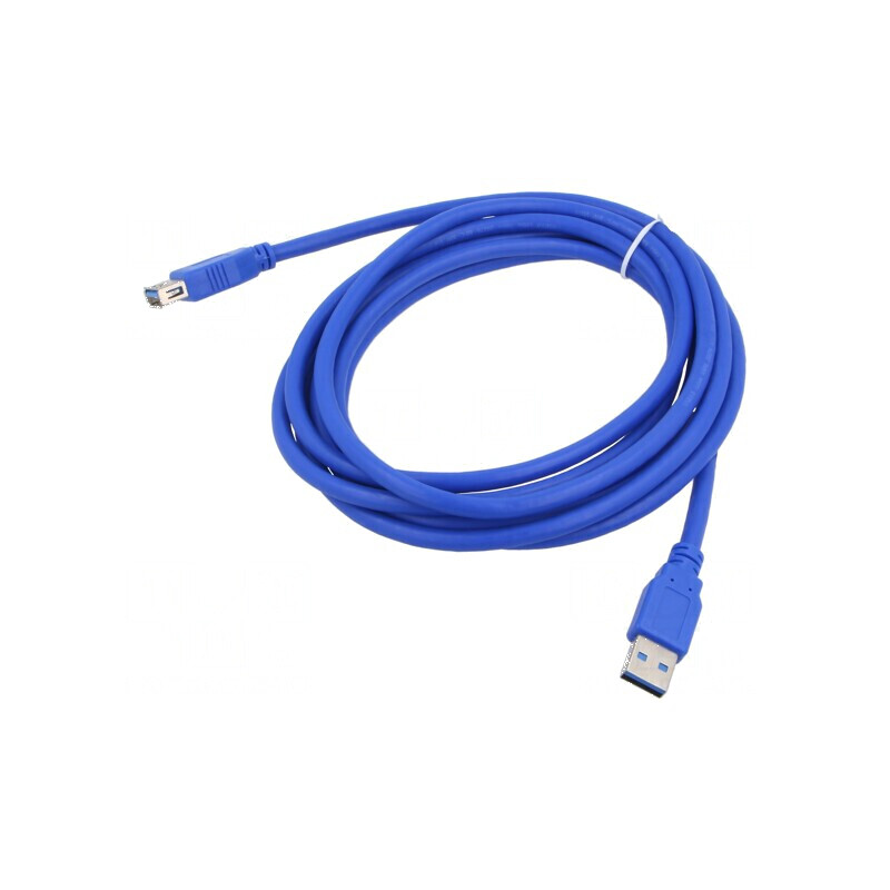 Cablu USB 3.0 A-A aurit 3m albastru | Electronic-mag.ro | Componente Electronice