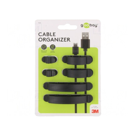 Set prindere autoadezivă neagră 3buc | Electronic-mag.ro | Componente Electronice