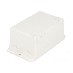 Carcasă universală ABS albă 70,6mm x 105mm x 50,5mm UL94HB | Electronic-mag.ro | Componente Electronice
