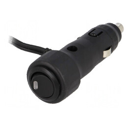 Mufă brichetă auto 7-12VDC Inom 8A neagră | Electronic-mag.ro | Componente Electronice