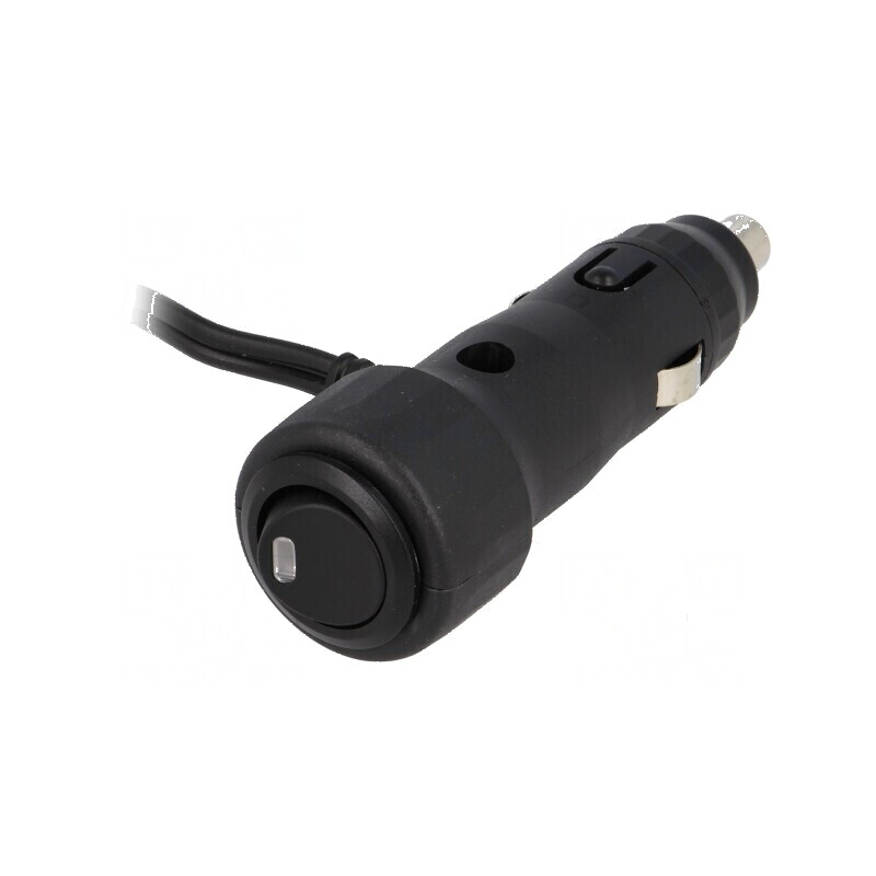 Mufă brichetă auto 7-12VDC Inom 8A neagră | Electronic-mag.ro | Componente Electronice