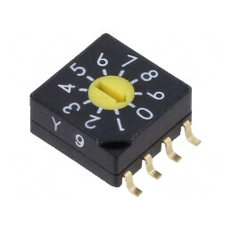 Întrerupător codificare SMD 100mΩ 2,54mm 10 poziții | Electronic-mag.ro | Componente Electronice