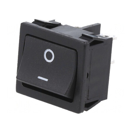 Rocker DPST ON-OFF 6A/250VAC negru fără PRE 50mΩ | Electronic-mag.ro | Componente Electronice