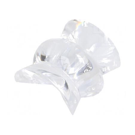 Lentilă LED dreptunghiulară din plexiglass PMMA transparentă | Electronic-mag.ro | Componente Electronice