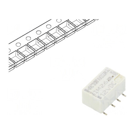 Releu electromagnetic DPDT 12VDC 2A 0,5A/125VAC | Electronic-mag.ro | Componente Electronice