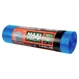 Saci gunoi LDPE albastri 160l 10buc Maxi Pack | Electronic-mag.ro | Componente Electronice