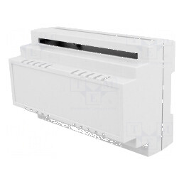 Carcasă ABS gri pentru şină DIN 88mm x 138mm x 62mm | Electronic-mag.ro | Componente Electronice