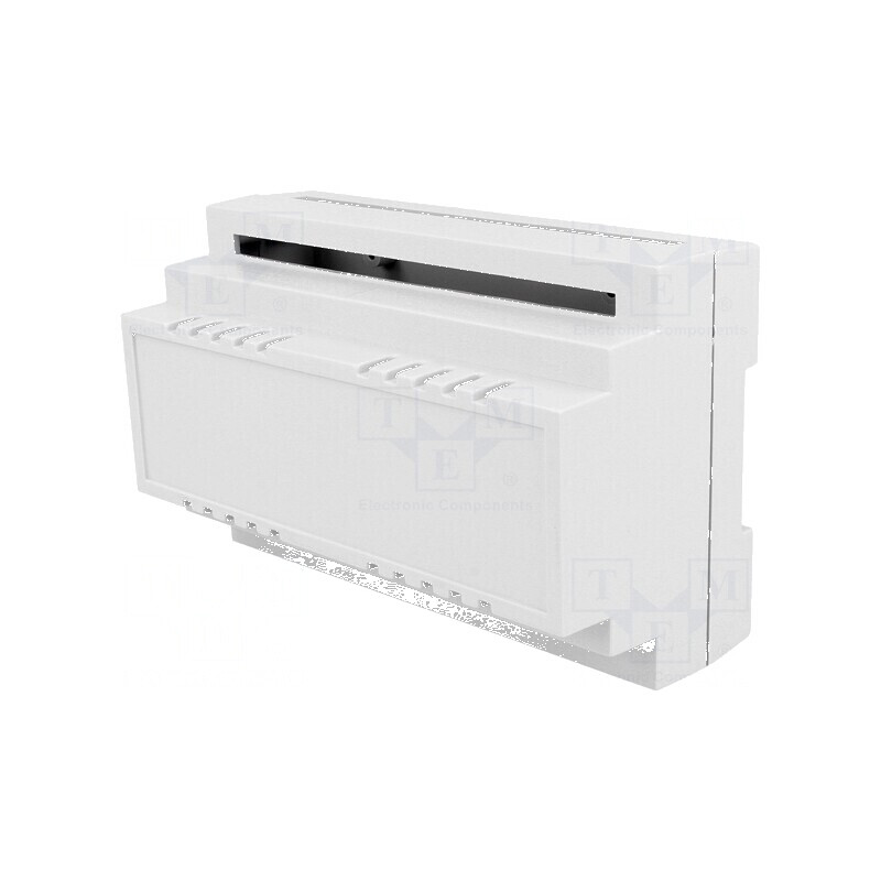 Carcasă ABS gri pentru şină DIN 88mm x 138mm x 62mm | Electronic-mag.ro | Componente Electronice