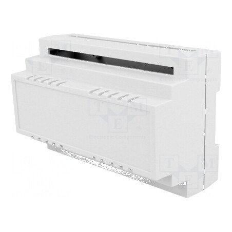 Carcasă ABS gri pentru şină DIN 88mm x 138mm x 62mm | Electronic-mag.ro | Componente Electronice