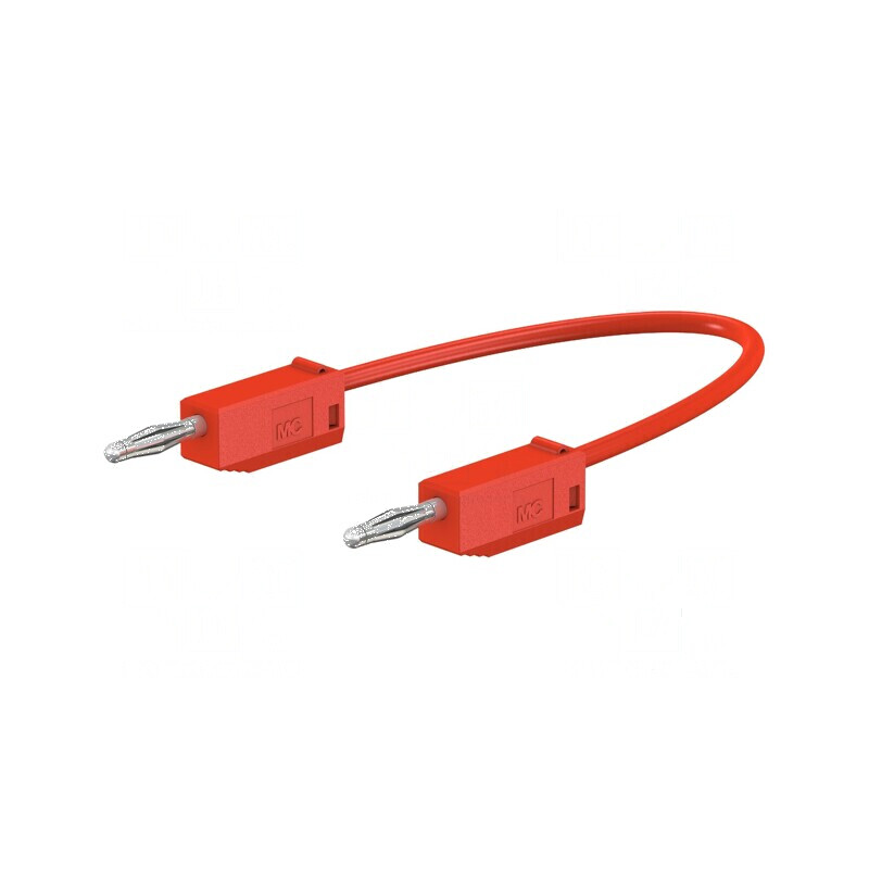 Cablu de măsurare 60VDC 30VAC 10A 0,6m roşu | Electronic-mag.ro | Componente Electronice