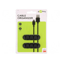 Set prindere neagră autoadeziv 2 buc cvadruplă | Electronic-mag.ro | Componente Electronice