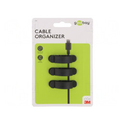 Set prindere neagră autoadeziv 3 bucati | Electronic-mag.ro | Componente Electronice