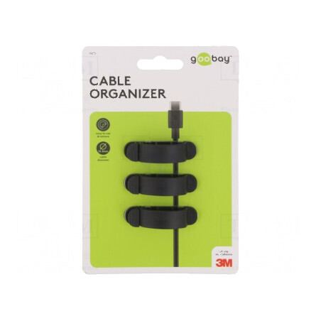 Set prindere neagră autoadeziv 3 bucati | Electronic-mag.ro | Componente Electronice