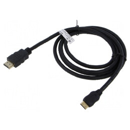 Cablu HDMI 2.0 HDCP 2.2, 1m, mini HDMI mufă, PVC | Electronic-mag.ro | Componente Electronice