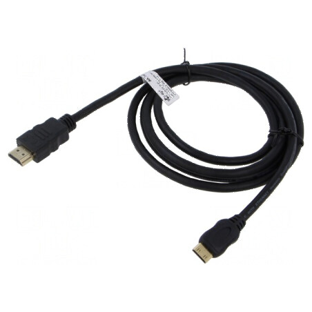 Cablu HDMI 2.0 HDCP 2.2, 1m, mini HDMI mufă, PVC | Electronic-mag.ro | Componente Electronice