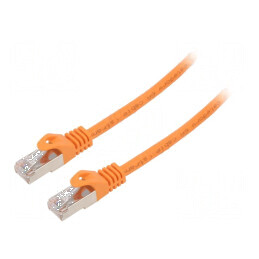 Cablul Patch Cord S/FTP 6a LSZH Portocalie 5m 27AWG | Electronic-mag.ro | Componente Electronice