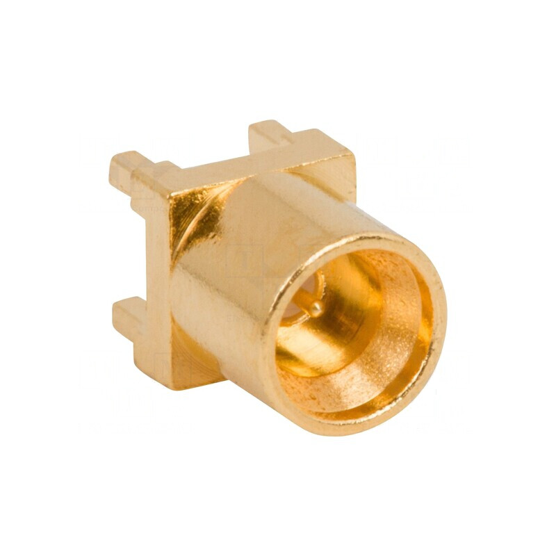 Conector coaxial 50Ω THT soclu tată drept pentru PCB SMPM | Electronic-mag.ro | Componente Electronice