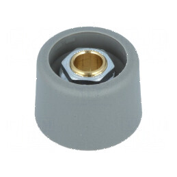 Buton rotativ poliamidă Ø6mm Ø23x16mm gri | Electronic-mag.ro | Componente Electronice