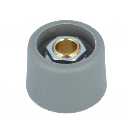 Buton rotativ poliamidă Ø6mm Ø23x16mm gri | Electronic-mag.ro | Componente Electronice