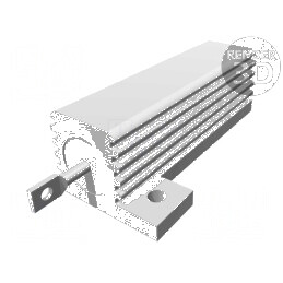 Rezistor bobinat 47Ω 50W cu radiator înşurubare ±5% 50ppm/°C | Electronic-mag.ro | Componente Electronice