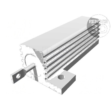 Rezistor bobinat 47Ω 50W cu radiator înşurubare ±5% 50ppm/°C | Electronic-mag.ro | Componente Electronice