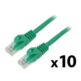 Cablul patch U/UTP 5e 0,5m CCA PVC verde 26AWG | Electronic-mag.ro | Componente Electronice