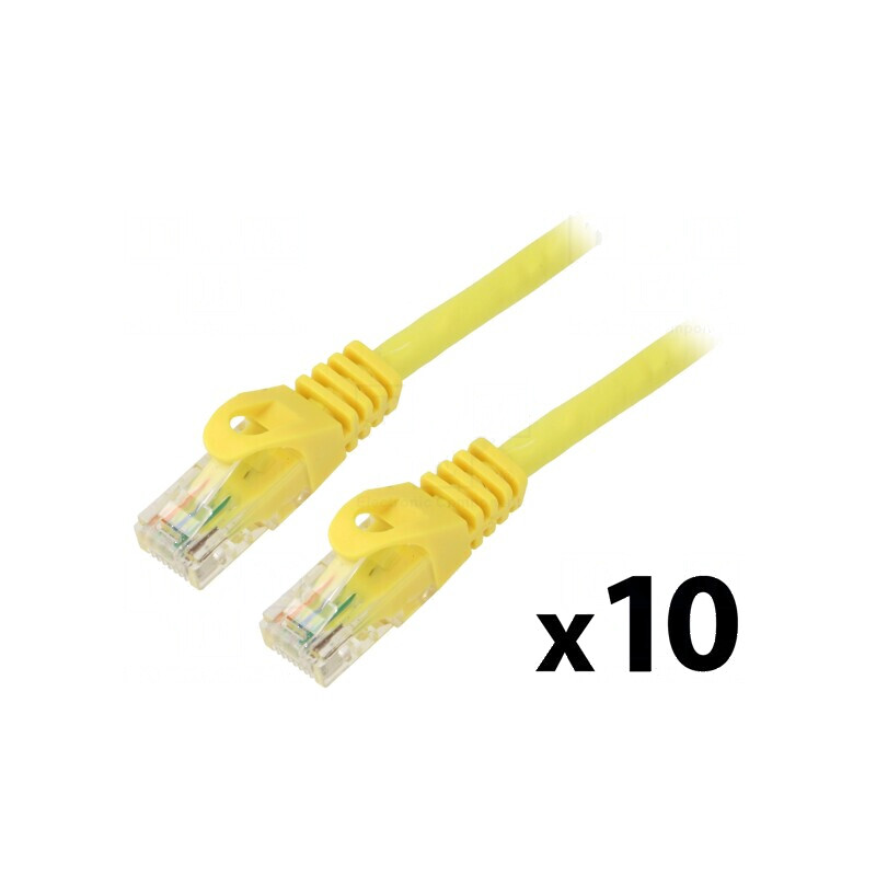 Cablu patch U/UTP 5e CCA PVC galben 0,5m 26AWG | Electronic-mag.ro | Componente Electronice Cablu patch U/UTP 5e CCA PVC galben 0,5m 26AWG | Electronic-mag.ro | Componente Electronice