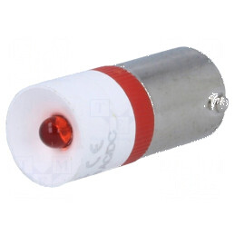 Lampă LED roșie BA9S 230V AC | Electronic-mag.ro | Componente Electronice