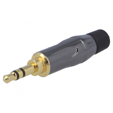 Conector Jack 3,5mm mufă tată stereo 3 piste drept pe cablu | Electronic-mag.ro | Componente Electronice