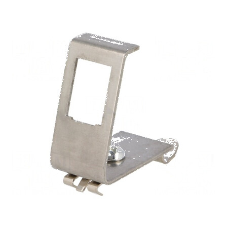 Clemă de fixare Keystone pentru şină DIN cu 1 port | Electronic-mag.ro | Componente Electronice