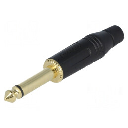 Conector Jack 6,3mm Mufă Tată Mono Piste 2 Drept Pe Cablu | Electronic-mag.ro | Componente Electronice