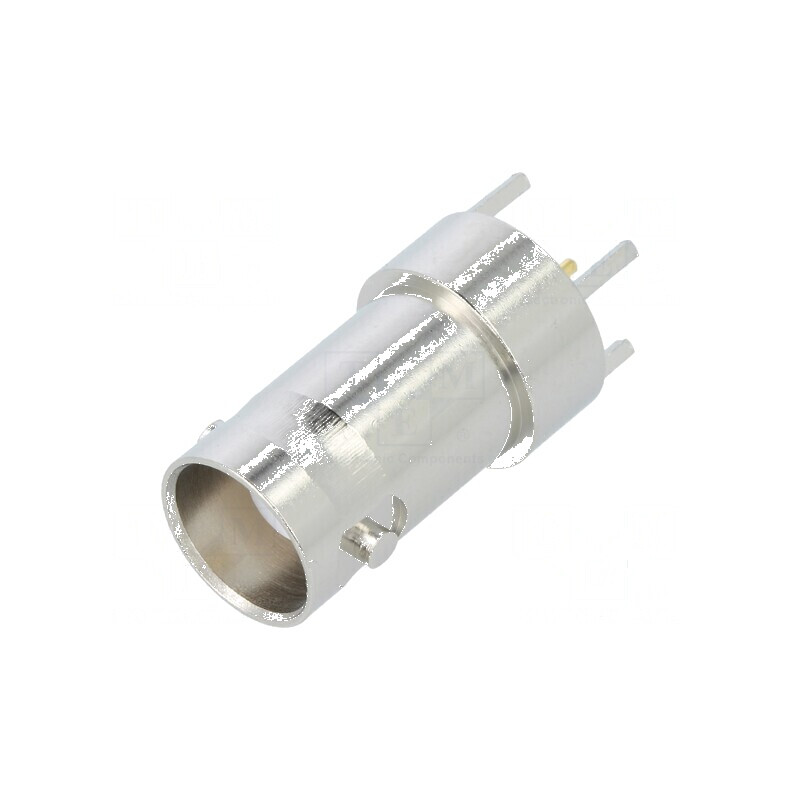 Conector BNC soclu mamă drept 50Ω THT PTFE aurit pentru PCB | Electronic-mag.ro | Componente Electronice