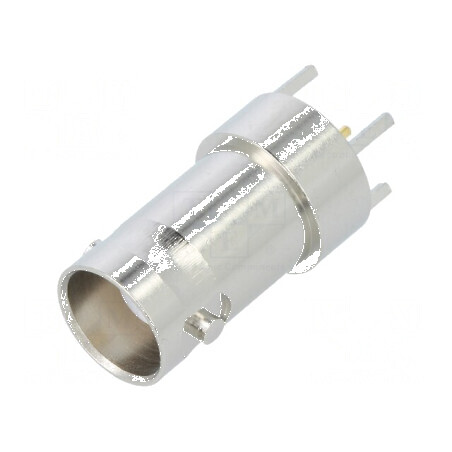 Conector BNC soclu mamă drept 50Ω THT PTFE aurit pentru PCB | Electronic-mag.ro | Componente Electronice