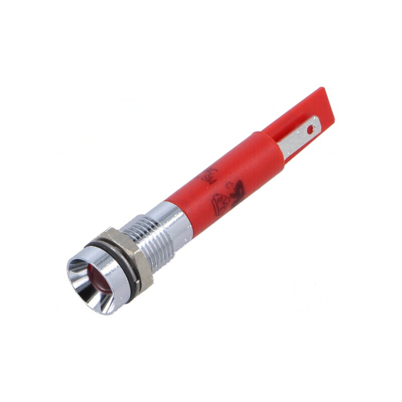 Lampă LED concav roşie 230VAC Ø8mm | Electronic-mag.ro | Componente Electronice Lampă LED concav roşie 230VAC Ø8mm | Electronic-mag.ro | Componente Electronice