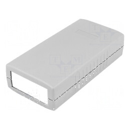 Carcasă ABS gri închis IP54 cu panou 60mm x 120mm x 30mm | Electronic-mag.ro | Componente Electronice