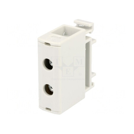 Conector îmbinare șine 2,5-35mm² 2 borne gri 16mm | Electronic-mag.ro | Componente Electronice