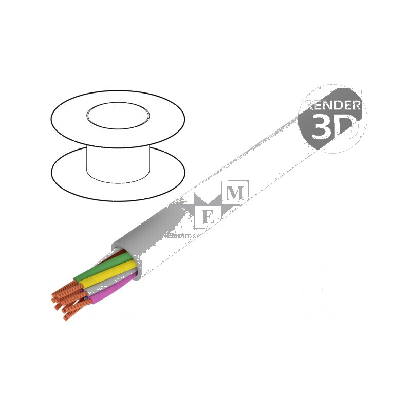 Cablu ELITRONIC® LIYY 16x0,5mm2 neecranat 250V litat gri | Electronic-mag.ro | Componente Electronice Cablu ELITRONIC® LIYY 16x0,5mm2 neecranat 250V litat gri | Electronic-mag.ro | Componente Electronice