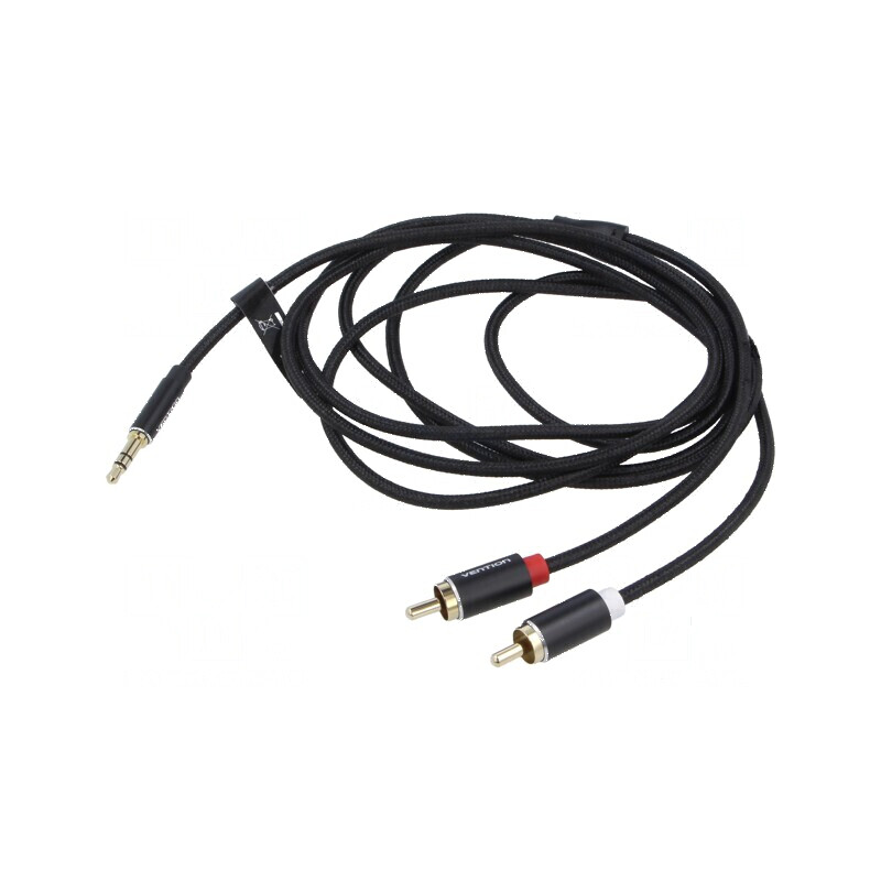 Cablu Jack 3,5mm la RCA x2, 2m, placare aurit, textil | Electronic-mag.ro | Componente Electronice Cablu Jack 3,5mm la RCA x2, 2m, placare aurit, textil | Electronic-mag.ro | Componente Electronice