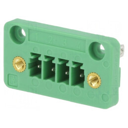 Regletă de conexiuni deconectabilă 4 piste 3,81mm tată | Electronic-mag.ro | Componente Electronice