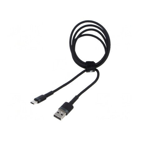 Cablu USB 2.0 A la C 1m 3A negru | Electronic-mag.ro | Componente Electronice