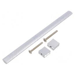 Suport aluminiu naturală 30,5mm H, 244mm L, 15,5mm W cu manetă | Electronic-mag.ro | Componente Electronice