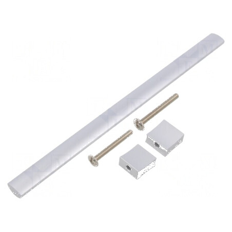 Suport aluminiu naturală 30,5mm H, 244mm L, 15,5mm W cu manetă | Electronic-mag.ro | Componente Electronice