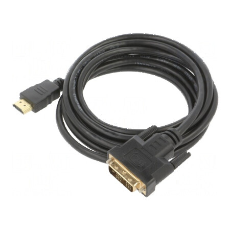 Cablu DVI-D la HDMI 3m negru 30AWG | Electronic-mag.ro | Componente Electronice